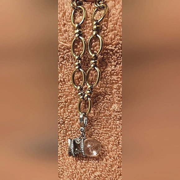 Juicy Couture Fortune Teller Love Crystal Ball Charm Bracelet Globe Pave Future - Picture 9 of 11